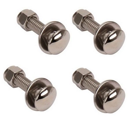 Vintique Inc S/S Headlight Bar Bolt Set VIA-13130-MBSS