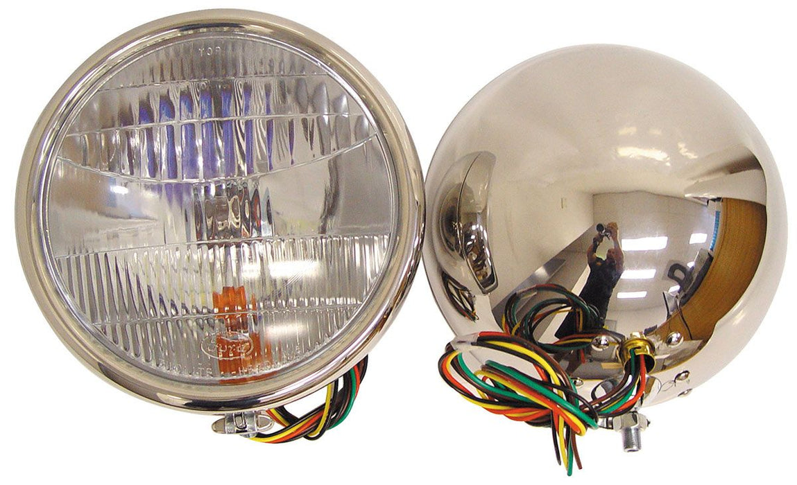 Vintique Inc S/S Headlamps With Turn Signal Installed VIB-13000-QSTS