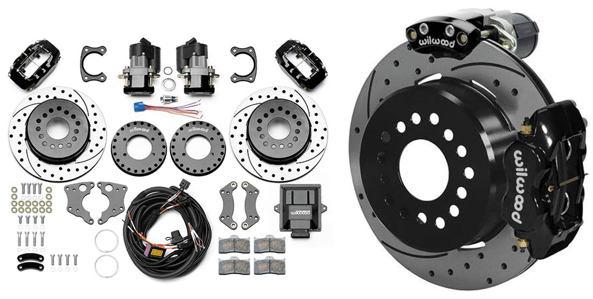 Electric Park Brake Kit with 11" Rotors & Dust Boot Calipers WB140-15842-D-DS