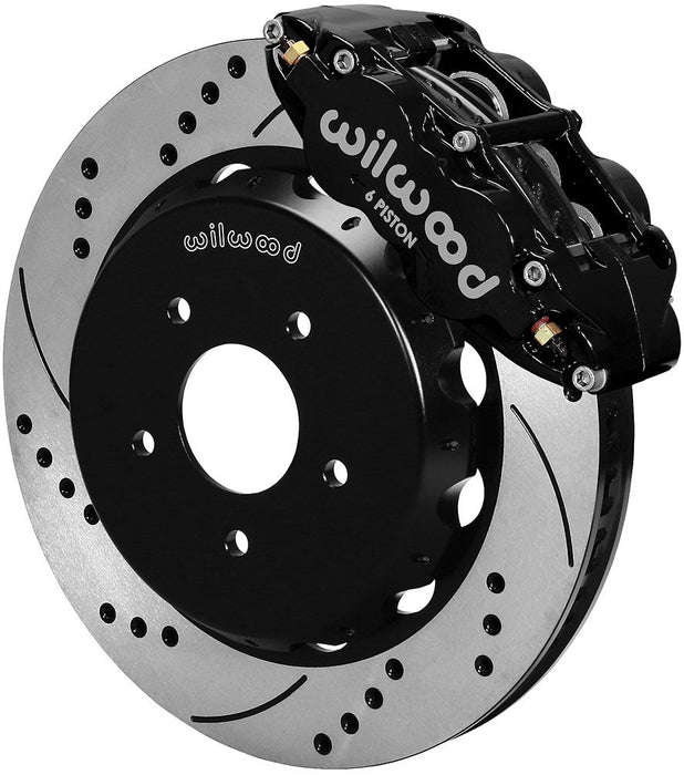 Forged Narrow Superlite 6R Big Brake Front Brake Kit (Hat) - Black WB140-9296-D