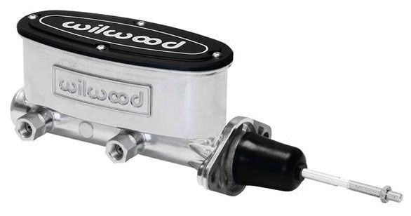 7/8" Aluminium Tandem Chamber Master Cylinder with Push Rod - Bright WB260-9439-