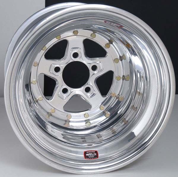 Aluma Star 15 x 10" Polished Wheel with Black Center