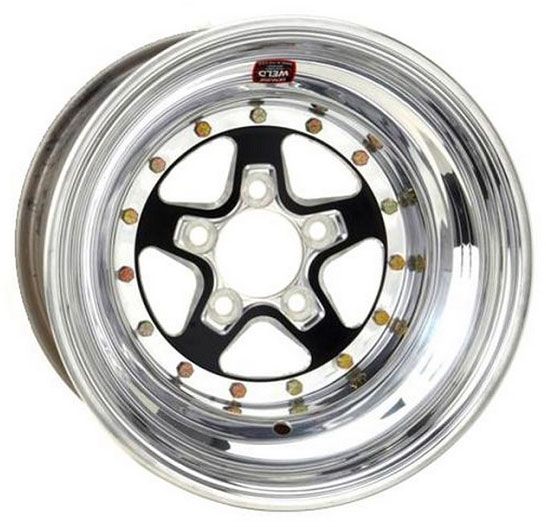 AlumaStar 2.0 15 x 8" Wheel - Black Center/Polished Outter Finish WE788B-508206