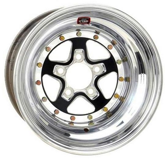 AlumaStar 2.0 15 x 8" Wheel - Black Center/Polished Outter Finish WE788B-508208