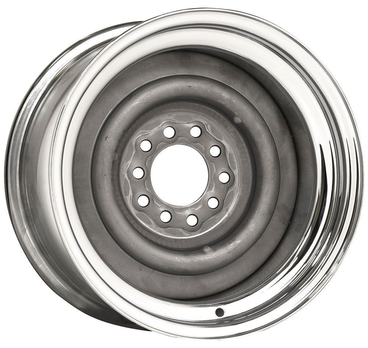 Chrome Outer, Grey Primer Center Smoothie Steel Rim 15 x 6" WV13-5612358