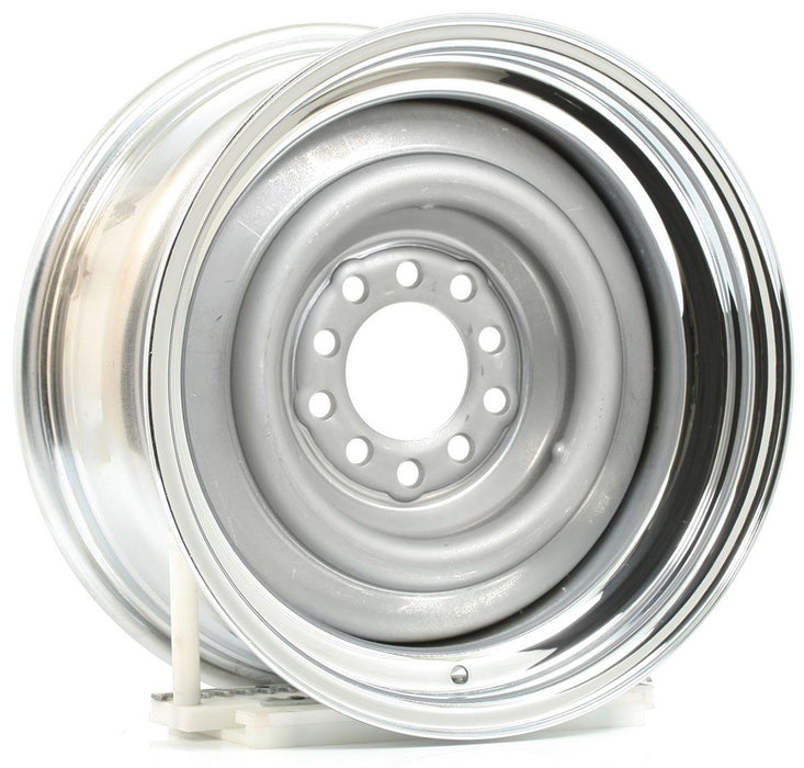 Chrome Outer, Grey Primer Center Smoothie Steel Rim 15 x 7" WV13-571204