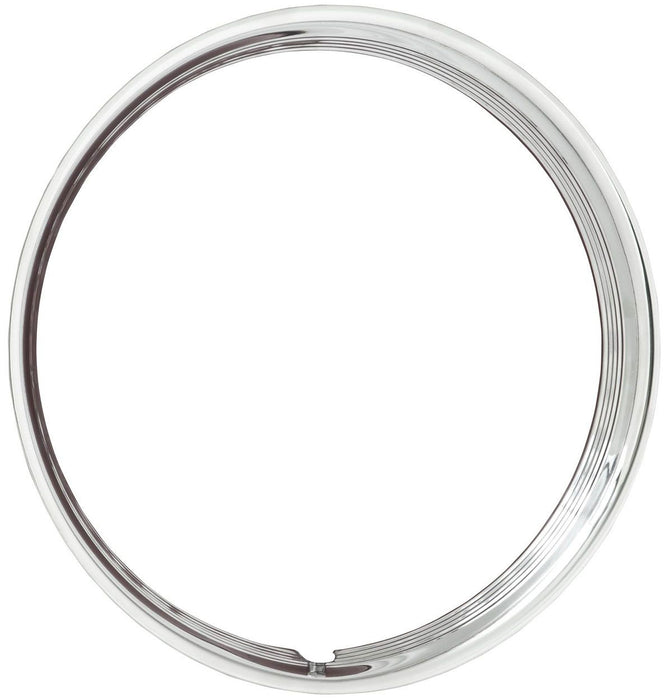 Stainless 15" Ribbed Hot Rod Style Trim Ring WV3006-15