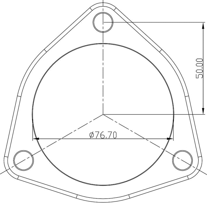 3-Bolt Stainless Steel Flanges AF9551-0012