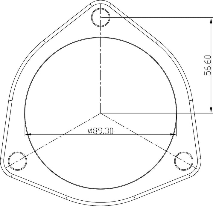 3-Bolt Stainless Steel Flanges AF9551-0013