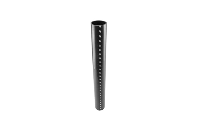 Straight 2.50" x 610mm BLACK